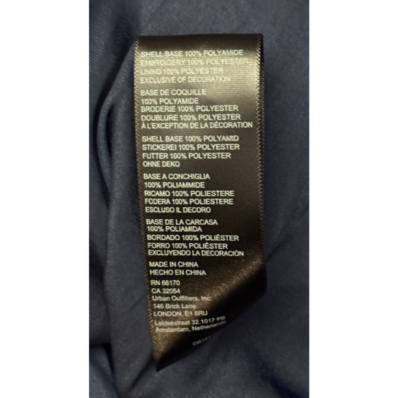 Anthropologie Women's Navy Blue Twist-Front Sequin Wrap Sheath Dress Size 10P - Picture 11 of 12